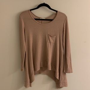 Long sleeve textured shirt
